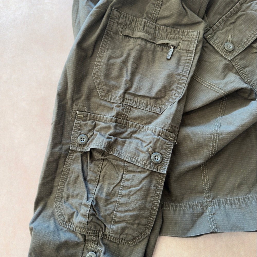 Eddie Bauer Olive Green Cargo Capris - Picture 7 of 8